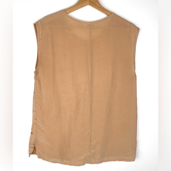 MIG Make It Good Sleeveless Blouse Cupro Geometric - Picture 5 of 7